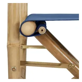 vidaXL Regiestuhl 2er Set Blau