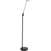 Steinhauer LED Stehleuchte, Dimmer, Metall, Schwarz, H 143 cm