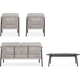 BIZZOTTO Miravet Loungeset anthrazit/taupe