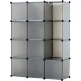 Baroni Home Regalsystem 12 Fächer 0 x 0 x 0 cm Mattgrau