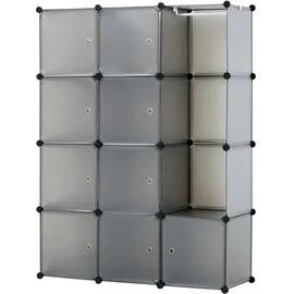 Baroni Home Regalsystem 12 Fächer 0 x 0 x 0 cm Mattgrau