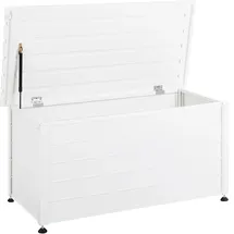 Beliani Kissenbox 330L 123 x 60 x 0 cm Weiß