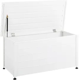 Beliani Kissenbox 330L 123 x 60 x 0 cm Weiß