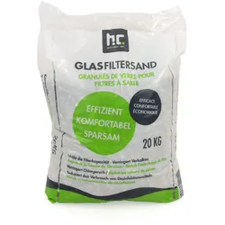 40x 20 kg Spezial Glasgranulat für Sandfilteranlagen 2-5 mm Körnung