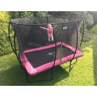 Exit Silhouette Trampolin mit Sicherheitsnetz-214 x 305 cm-rosa