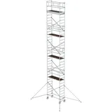MUNK Alu-Rollgerüst mit Ausleger Plattformen im 2m-Abstand Plattform-Höhe 9,45 m Länge 1,80 m