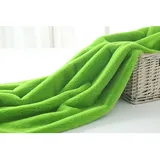 Yimihua Plüschstoff zum nähen Velour Kunstfell Kaninchen Fell Stoff 10mm Florlänge Stoffe zum nähen polsterstoff, Grün(Size:1.6m*1m)