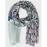 GERRY WEBER Modeschal Schal mit Muster-Patch Animal-Print, gepatched mint/black figured scarf 99