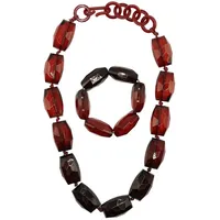 COLLEZIONE ALESSANDRO Schmuckset Gianna rot
