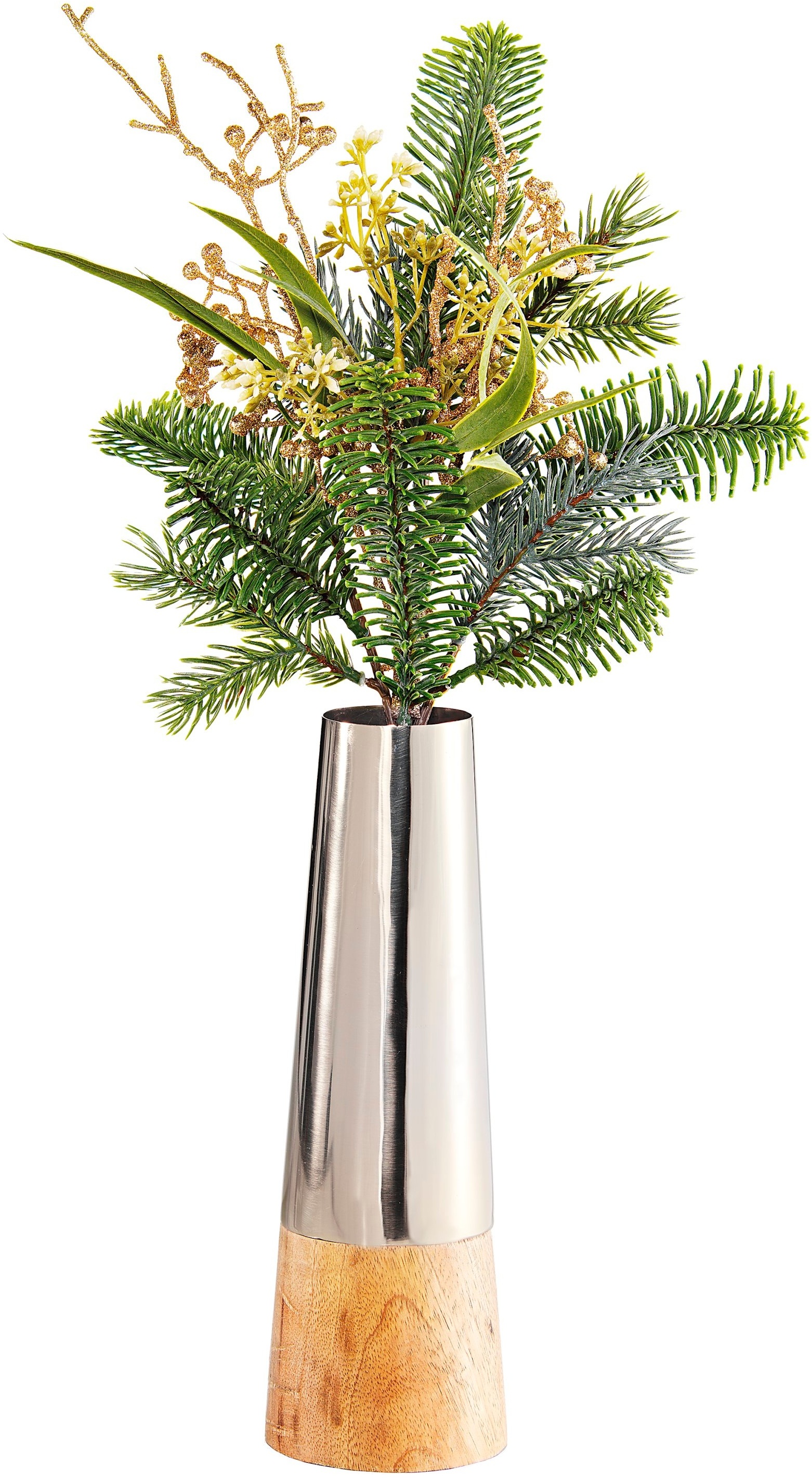 Künstlicher Eukalyptus-Tannenzweig Mit Vase