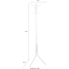 INOSIGN Garderobenständer TOPSELLER 41 x 178 x 44 cm Weiß