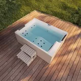 Home Deluxe Nimbus Deluxe mit Treppe und Thermoabdeckung  207 x 73 x 144 cm