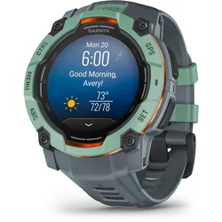 Smartwatch GARMIN "Instinct 3 AMOLED 50mm", grau, Smartwatches