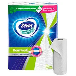 Zewa Küchenrollen WISCH&WEG Reinweiss 2-lagig, 16 Rollen