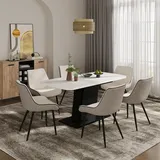 Vicco Fenaro 120 x 77,3 x 80 cm weiß/schwarz