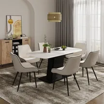 Vicco Fenaro 120 x 77,3 x 80 cm weiß/schwarz