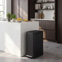 Songmics Mülleimer Küche 50 l Schwarz