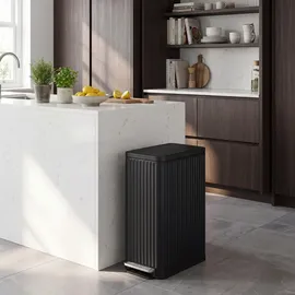 Songmics Mülleimer Küche 50 l Schwarz