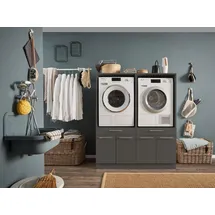 laundreezy Mehrzweckschrank-Set 135 x 67,5 cm Grau