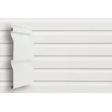 Fassadenpaneele Weiß Eisfjord Paneele Kunststoffpaneele Premiumoptik Fassadenverkleidung Wandpaneele (Farbmuster/Materialmuster Modell T01)