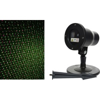 Kaemingk LED Laser Projektor Flocken grün rot 10 x 13.5 x 40 cm