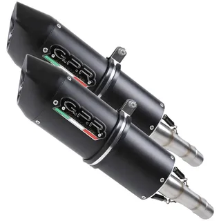 GPR EXHAUST SYSTEMS GPR Furore Evo4 NERO Aprilia Dorsoduro 900 2017/18 DUAL slip-on