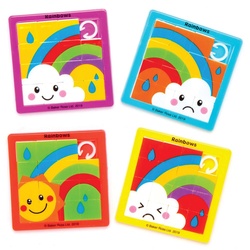 Regenbogen Schiebepuzzles (pro Set 6) Mitgebsel