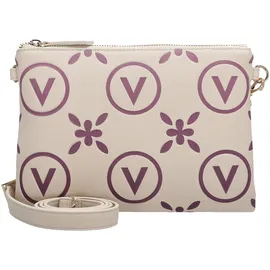 Valentino Samba Re Print Umhängetasche Kunstleder Ecru/Rosa
