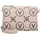 Valentino Samba Re Print Umhängetasche Kunstleder Ecru/Rosa