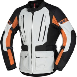 IXS Lennik-ST Motorrad Textiljacke, schwarz-grau, Größe M für Männer
