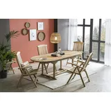 Möbilia Teak Sitzgruppe 5-tlg. natur 11020024