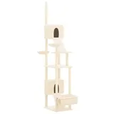 vidaXL Kratzbaum Deckenhoch Creme 277-303 cm