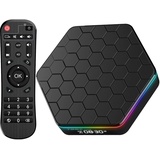 Android 12.0 TV Box,TV Box Android 2023 4GB RAM 64GB ROM H618 Quad Core Cortex-A53 CPU Unterstützung HDR10+ WiFi6 2.4G+5G Dual-WiFi Bluetooth 5.0 LAN 100M Ethernet 3D 6K H.265 Android Boxes