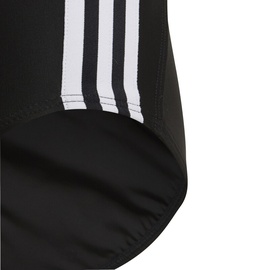 adidas Fit Suite 3-Streifen Badeanzug schwarz/weiß 128