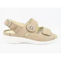 WALDLÄUFER Kara Damen Sandale Beige, Größe 7 - Beige