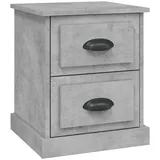 vidaXL Nachttisch Betongrau 39x39x47,5 cm Holzwerkstoff