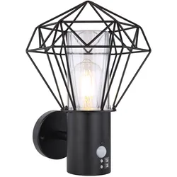 GLOBO LIGHTING Außen-Wandleuchte "HORACE", schwarz, Lampen, 1400lm Output
