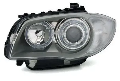 Kristall-Scheinwerfer für BMW E87 Angel Eyes (2004–2011) – Chrom