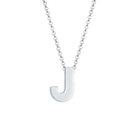 Elli Halskette Buchstabe J Initialen Trend Minimal 925 Silber