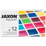 Jaxon Aquarellkasten 12 St. halbe Näpfe