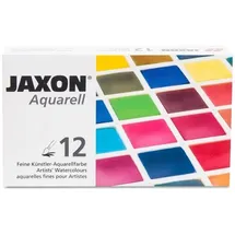 Jaxon Aquarellkasten 12 St. halbe Näpfe