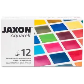 Jaxon Aquarellkasten 12 St. halbe Näpfe
