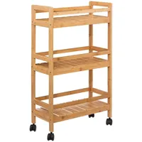 Mudo home Five – Rollwagen mit 3 Etagen, Bambus,