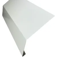 Traufblech 2 m lang Aluminium 0,8 mm (groß, weiß Ral 9010)