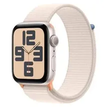 Apple Watch SE GPS 44 mm Aluminiumgehäuse Polarstern, Sport Loop Polarstern
