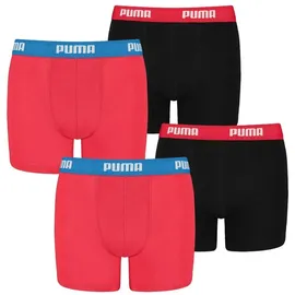 Puma Boxershorts BASIC BOXER 4P in 786 - Red / Black | Gr.: 140