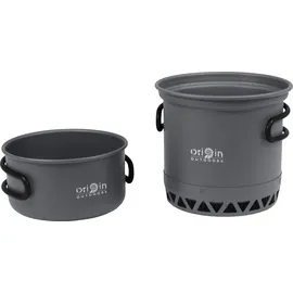 Origin Outdoors Biwak Topfset Radiator Kochtopfset-Grau-One Size