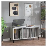 VidaXL Plattenschrank Grau Sonoma 100x38x48 cm Holzwerkstoff