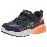 Skechers THERMOFLUX 2.0 KODRON Sneakers, Navy & Blue Textile/Orange & Lime Trim, 32 EU - 32 EU