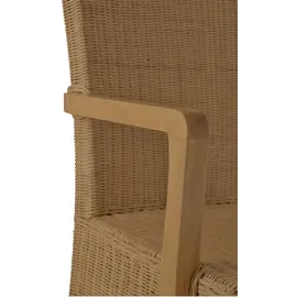 MiaMöbel Rattan Armlehnstuhl 'Larissa' 51 x 57 x 98 cm natur 2 St.